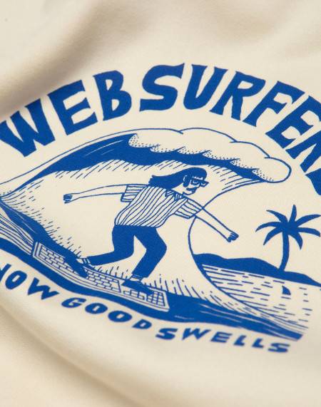 Sweat Web Surfers - Écru...